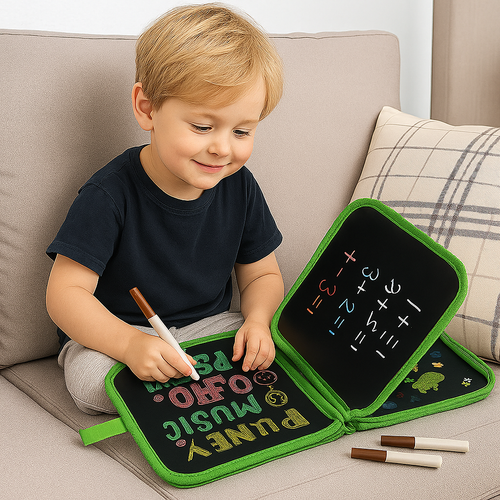 Portable reusable drawing book for children