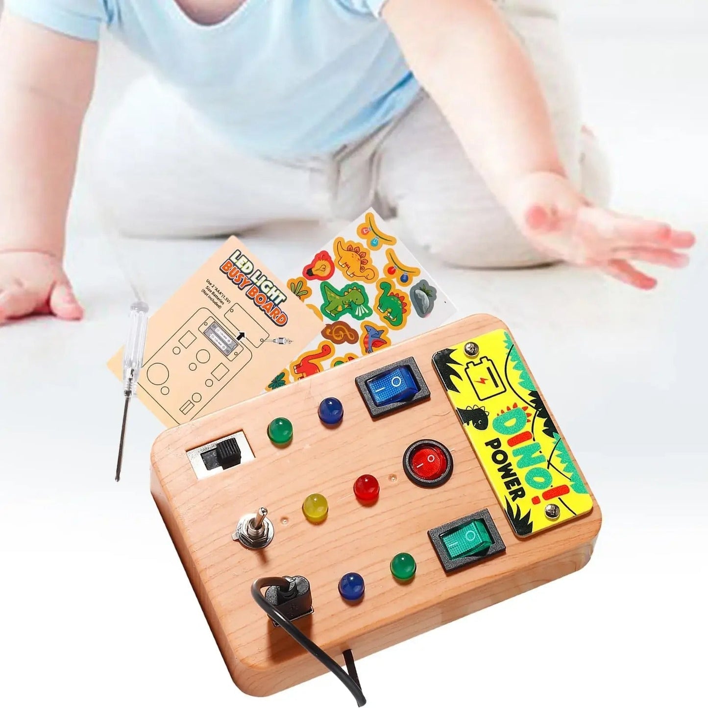 TechExplorer Board - Enhance Your Child’s Sensory Skills! - Button Panel