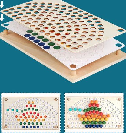 Wooden Pearls – Build and Connect with Rainbow Beads