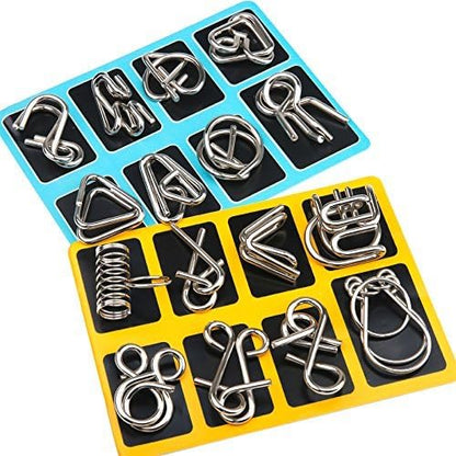 Metal Brain Teaser Ring Set