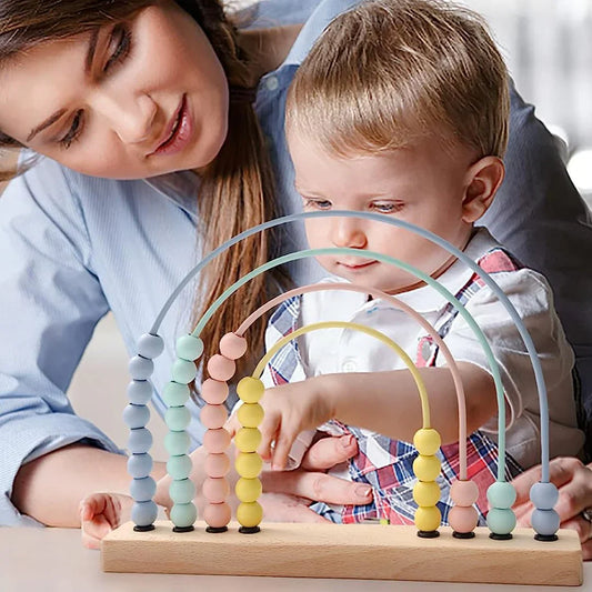 Rainbow Wooden Abacus