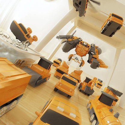 Magnetic Transform Engineering Car Assembled Toys Box