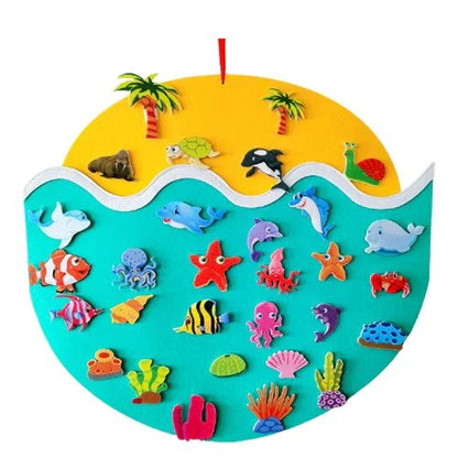 DIY Animal Kingdom | Felt Animal Wall Hanger