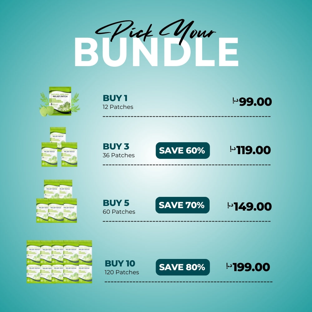 Natural Knee Pain Patches Al Aras General Trading LLC