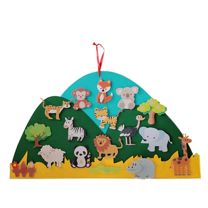 DIY Animal Kingdom | Felt Animal Wall Hanger
