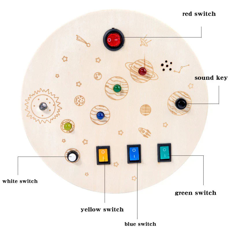 TechExplorer Board - Enhance Your Child’s Sensory Skills! - Button Panel