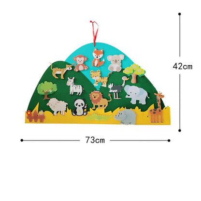 DIY Animal Kingdom | Felt Animal Wall Hanger