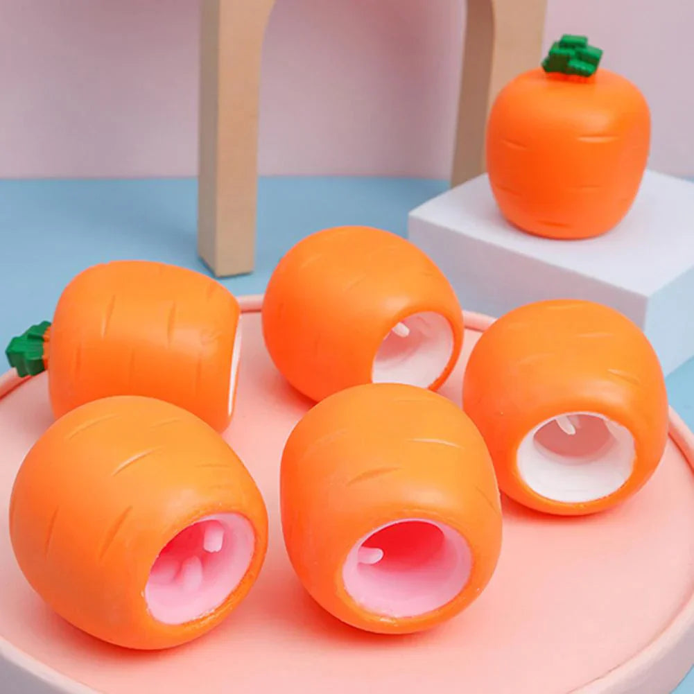 Bunny Carrot Stress Reliever - Squeeze, Relax, and Unwind
