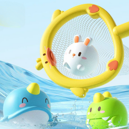 Self-Luminous Bath Toy with Landing Net