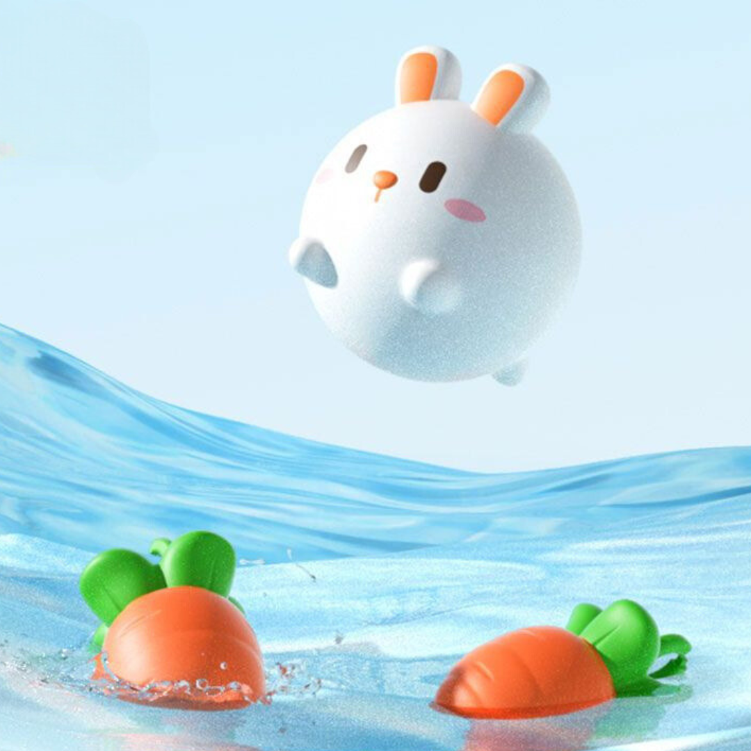Self-Luminous Bath Toy with Landing Net