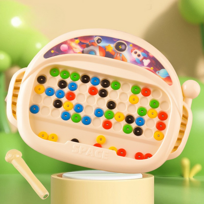 Magnetic pen and bead drawing board - perfect for on the go!