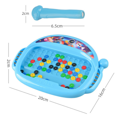 Magnetic pen and bead drawing board - perfect for on the go!