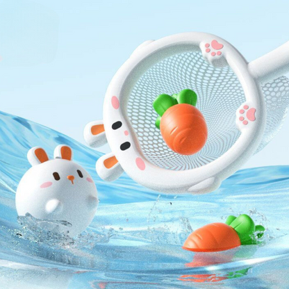 Self-Luminous Bath Toy with Landing Net