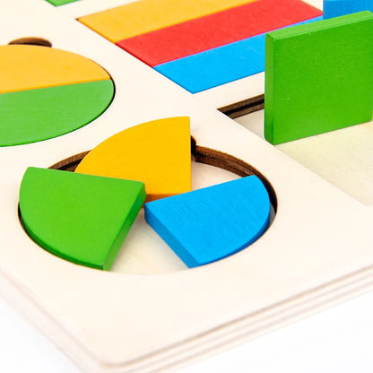 Shape Explorer – Wooden Geometric Puzzle for Toddlers
