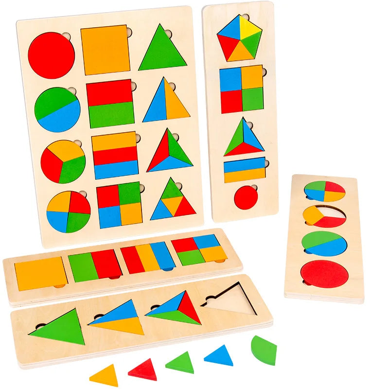 Shape Explorer – Wooden Geometric Puzzle for Toddlers