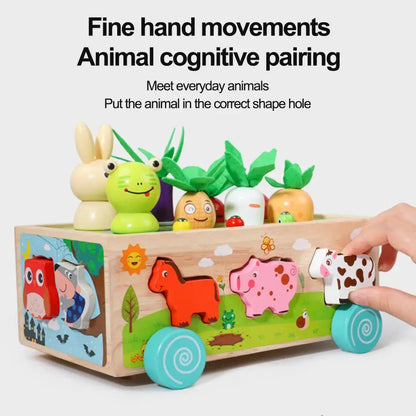 Farm Animal and Vegetable Sorting Wagon