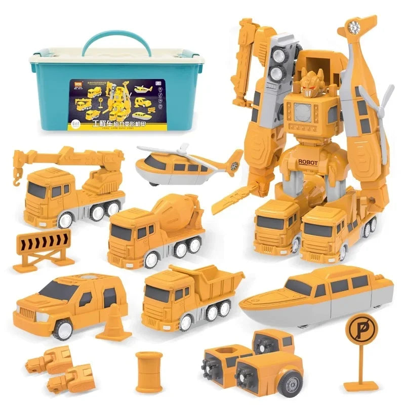 TransformaTruck - Magnetic Construction Vehicle Toy