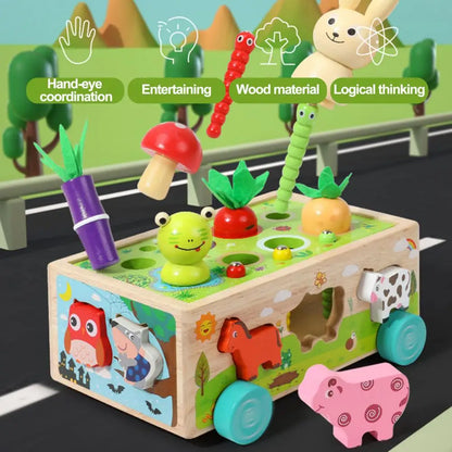 Farm Animal and Vegetable Sorting Wagon