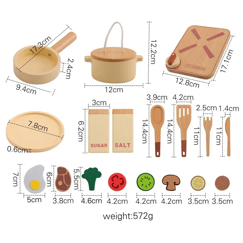 Little Chef Wooden Kitchen Playset