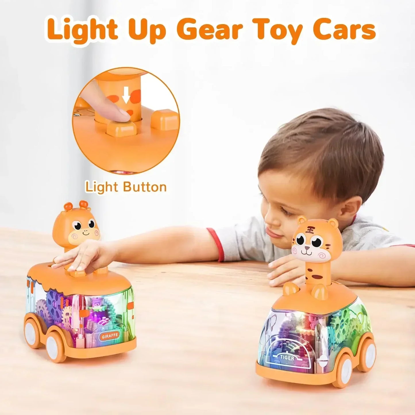 Transparent Turbo Toy Car