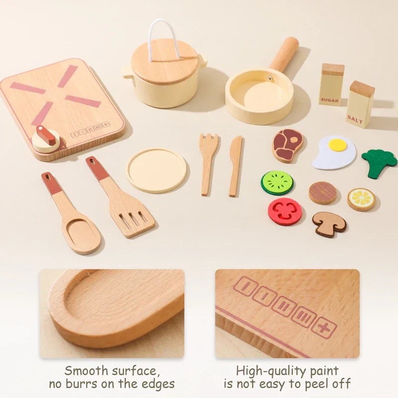 Little Chef Wooden Kitchen Playset