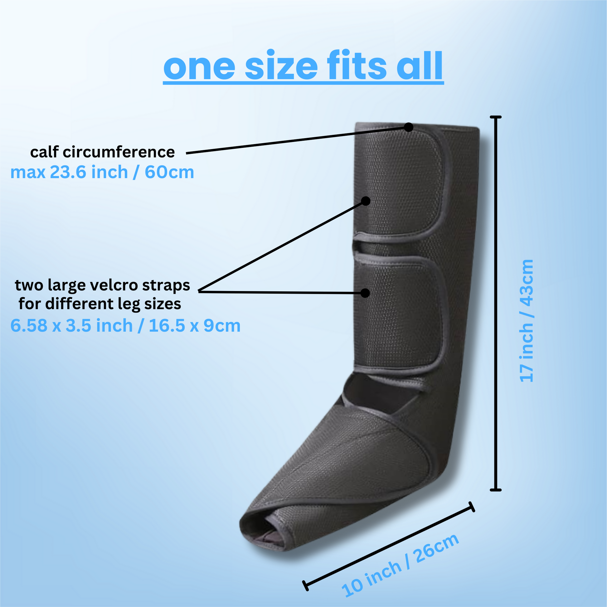 Oakwell™ Air Compression Leg Massager with Heat my soothe lab